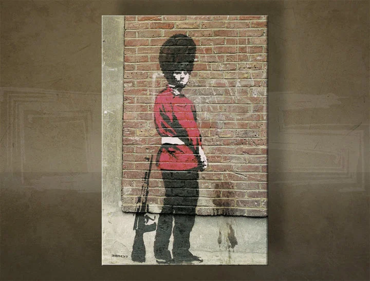 Obraz Banksy – Močiaci strážnik (Pissing Guard)